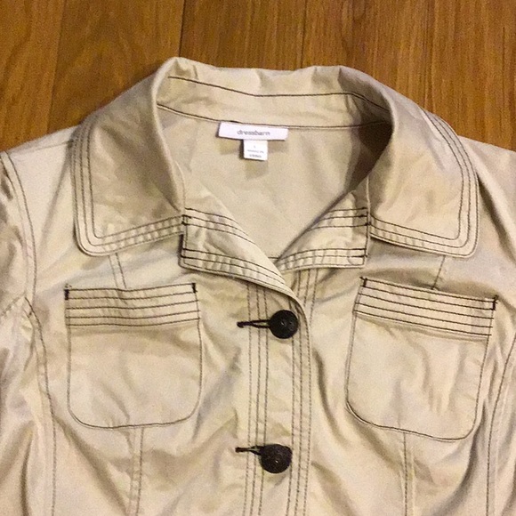 Dress Barn tan jacket, large, great condition - Picture 3 of 11